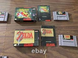 Zelda A Link to the Past+Mickey Mania+SF II+Goof Troop + (Super Nintendo, SNES)