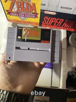Zelda SNES Control Set Super Nintendo Console Bundle CIB Complete With Inserts