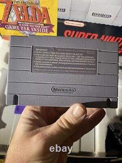 Zelda SNES Control Set Super Nintendo Console Bundle CIB Complete With Inserts