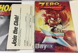 Zero the Kamikaze Squirrel (Super Nintendo) Snes CIB 100% Complete Very Rare