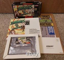 Zombies Ate My Neighbors RARE Super Nintendo SNES 100% COMPLETE Reg TESTED CIB