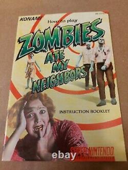 Zombies Ate My Neighbors RARE Super Nintendo SNES 100% COMPLETE Reg TESTED CIB