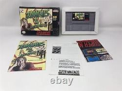 Zombies Ate My Neighbors Super Nintendo Snes Complete In Box Excellent RARE