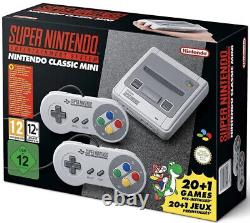 100% Authentic Snes Super Nintendo Classic Mini Entertainment System 21 Jeux
