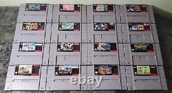 (16) Lot de jeux Super Nintendo SNES #4