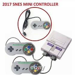 2x Nouveau 2017 Mini Super Nintendo Snes System Console Controller 6ft Control Pad