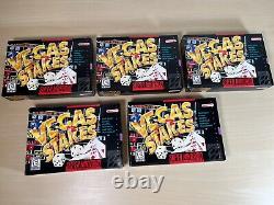 5 Nouveaux jeux Vegas Stakes Super Nintendo SNES dans leur boîte