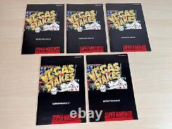 5 Nouveaux jeux Vegas Stakes Super Nintendo SNES dans leur boîte