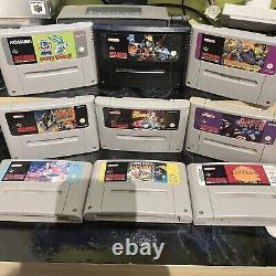 9x Snes Charts Seulement Super Nintendo Mario Ghouls Ghosts, Aladin, Roi Lion