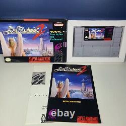 ActRaiser 2 Super Nintendo SNES Cartouche Manuel Boîte Enix RPG CIB Complet