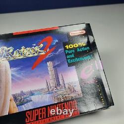 ActRaiser 2 Super Nintendo SNES Cartouche Manuel Boîte Enix RPG CIB Complet