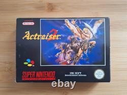 Actraiser 2 Super Nintendo SNES Jeu Vidéo Boîte CIB + Affiche (PAL EUR)