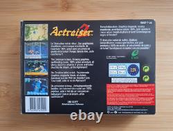 Actraiser 2 Super Nintendo SNES Jeu Vidéo Boîte CIB + Affiche (PAL EUR)