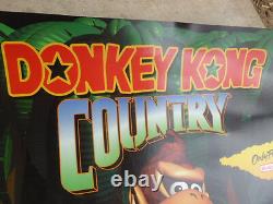 Affiche De Pays De Donkey Kong Snes Super Nintendo Video Store Jeu 1994 Promotionnel