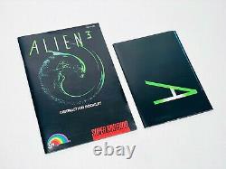 Alien 3 (super Nintendo Snes 1993) Complet / Cib / Poster