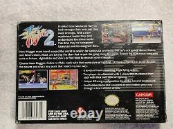 Authentic Final Fight 2 (super Nintendo, Snes 1993) Complet Dans La Boîte Cib Snes