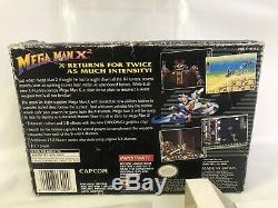 Authentique Mega Man X2 (super Nintendo Snes) Protector Manuel Cib Complete Box