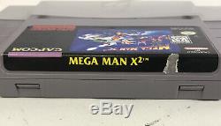 Authentique Mega Man X2 (super Nintendo Snes) Protector Manuel Cib Complete Box