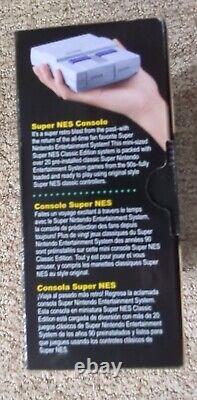 Authentique SNES Super Nintendo Classic Mini Super Système de divertissement avec 21 jeux