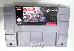 Authentique! Super Castlevania IV 4 (super Nintendo, Snes, 1991) Testé Et Travail