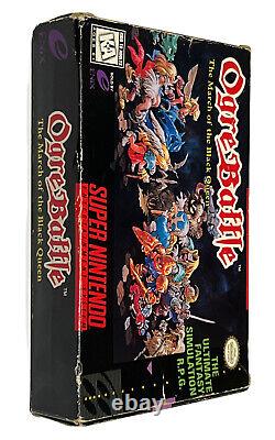 Bataille D'ogre La Marche De La Reine Noire Super Nintendo 1993 Snes Complete Rare