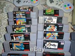 Big Games Collection Super Nintendo 20 Jeux Lot, Console Et Accessoires Snes