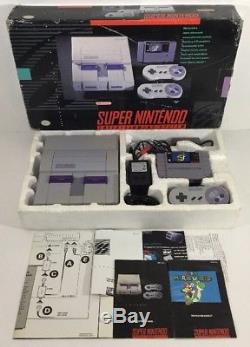 Boîte De Système De Console Super Nintendo Snes En Boîte Mario World Complete Cib
