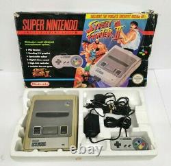 Boxed Original Snes Super Nintendo Entertainment System Console Street Fighter