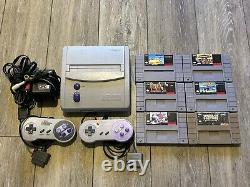 Bundle de Console Mini Super Nintendo SNES JR avec 2 Manettes et Jeux Testés