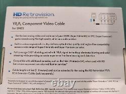 Câble HD Retrovision SNES YPbPr/Component, Super Nintendo, scellé en usine, neuf