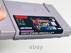 Castlevania Dracula X Authentique Jeu Super Nintendo SNES en Bon État