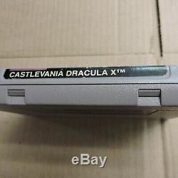 Castlevania Dracula X Super Nes Super Nintendo Snes Boîte Complète, Drac Manuelle