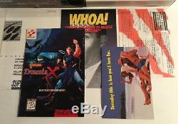 Castlevania Dracula X Super Nintendo Snes Cib Presque Complet À 100%