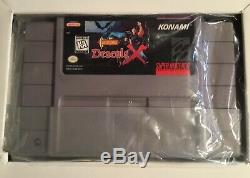 Castlevania Dracula X Super Nintendo Snes Cib Presque Complet À 100%