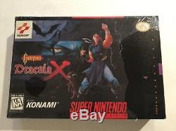 Castlevania Dracula X Super Nintendo Snes Cib Presque Complet À 100%