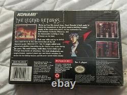 Castlevania Dracula X (super Nintendo Entertainment System, 1995) Brand New