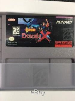 Castlevania Jeu Dracula X, Box + Manuel Complet Cib Super Nintendo Snes