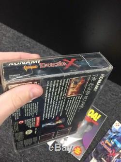 Castlevania Jeu Dracula X, Box + Manuel Complet Cib Super Nintendo Snes