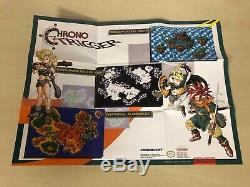 Chrono Trigger Complet Cib Snes Super Nintendo Avec L'affiche Et Carte Originale