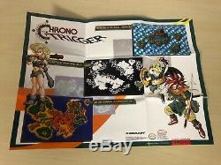 Chrono Trigger Complet Cib Snes Super Nintendo Originale Avec L'affiche Et Carte