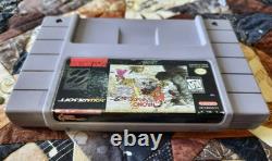 Chrono Trigger Super Nintendo SNES Jeu Authentique Testé Nettoyé Fonctionnant Batterie
