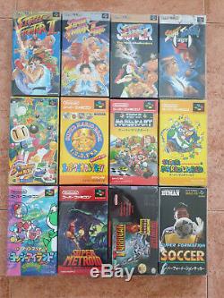 Collection De Lots Personnels Super Famicom 97 Jeux Exc. Condition Snes Sfc Nintendo