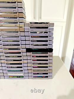 Collection authentique de jeux vidéo Super Nintendo SNES (A-K) Choisissez et sélectionnez