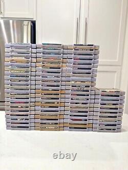 Collection authentique de jeux vidéo Super Nintendo SNES (K-S) à choisir