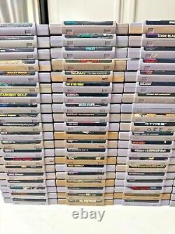 Collection authentique de jeux vidéo Super Nintendo SNES (K-S) à choisir
