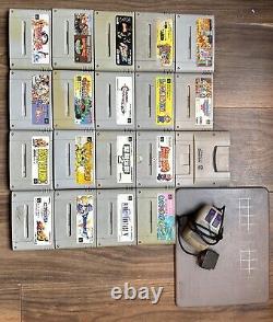 Collection de 19 jeux Super Famicom rares japonais pour Super Nintendo SNES