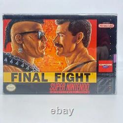 Combat final (Super Nintendo SNES) Boîte, cartouche de jeu avec manuel et protecteur, fonctionne
