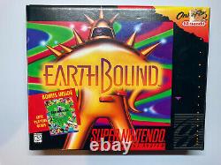 Complète Sur Terre En Big Box Cib Authentic Super Nintendo Snes Earth Bound