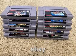 Console Bundle SNES Super Nintendo OEM 10 jeux, manettes testées