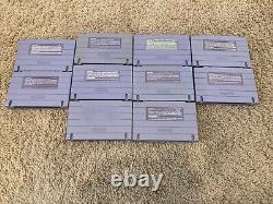 Console Bundle SNES Super Nintendo OEM 10 jeux, manettes testées